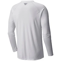 Men's Columbia White New York Red Bulls Terminal Tackle Long Sleeve T-Shirt