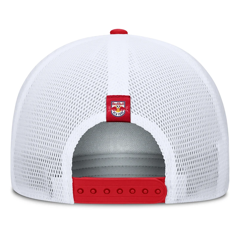 Casquette trucker ajustable Fanatics grise New York Red Bulls Knuckle pour homme