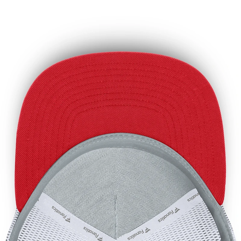 Casquette trucker ajustable Fanatics grise New York Red Bulls Knuckle pour homme