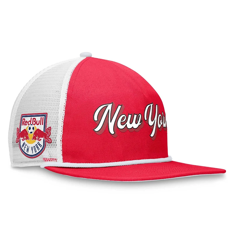 Fanatics Branded Rouge/Blanc New York Red Bulls True Classic Golf Snapback Chapeau