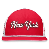 Fanatics Branded Rouge/Blanc New York Red Bulls True Classic Golf Snapback Chapeau