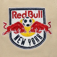 Men's Mitchell & Ness  Cream/Red New York Red Bulls Upside Down Pro Pinch Snapback Hat