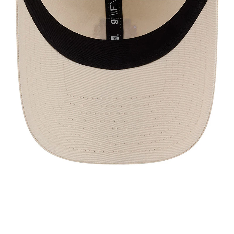 Casquette ajustable New Era beige pour homme, logo micro de l'équipe des New York Red Bulls, modèle 9TWENTY