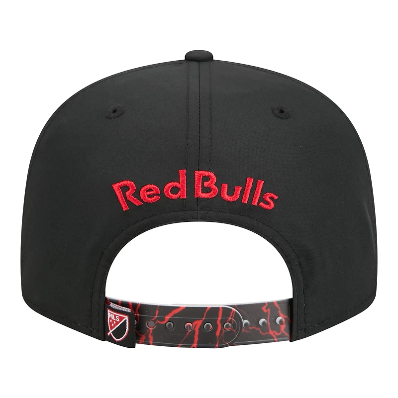 Men's New Era Black New York Red Bulls 2026 Jersey Hook 9FIFTY Snapback Hat