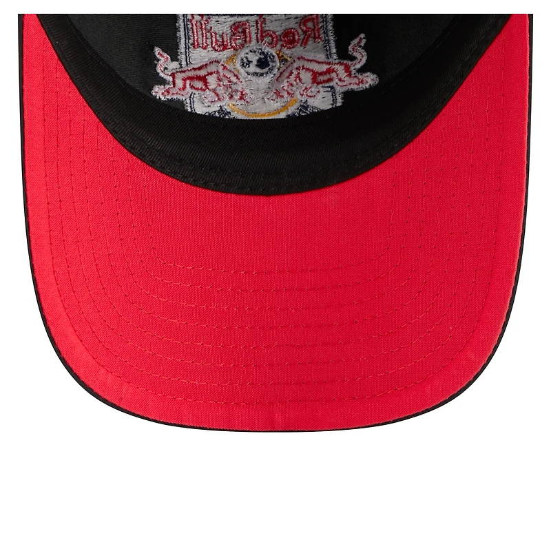 Casquette ajustable New Era noire New York Red Bulls 2026 Jersey Hook 9TWENTY pour homme