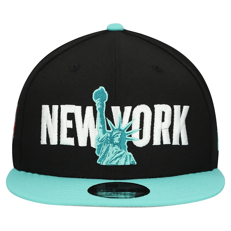 Men's New Era Black New York Red Bulls 9FIFTY Snapback Hat