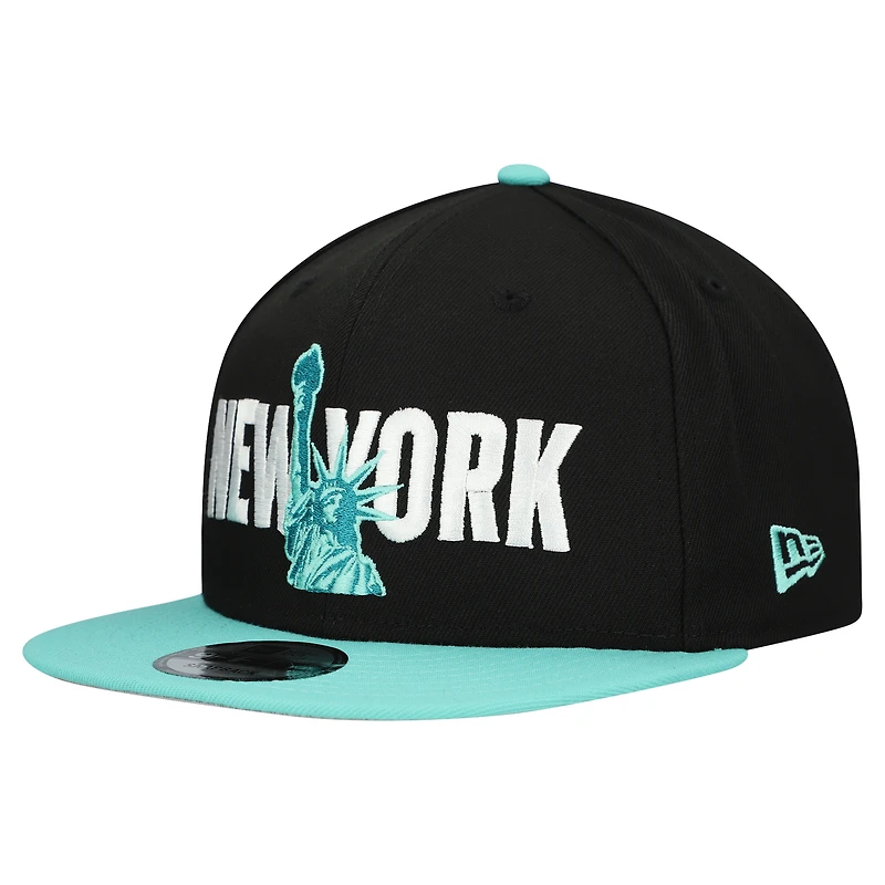 Men's New Era Black New York Red Bulls 9FIFTY Snapback Hat