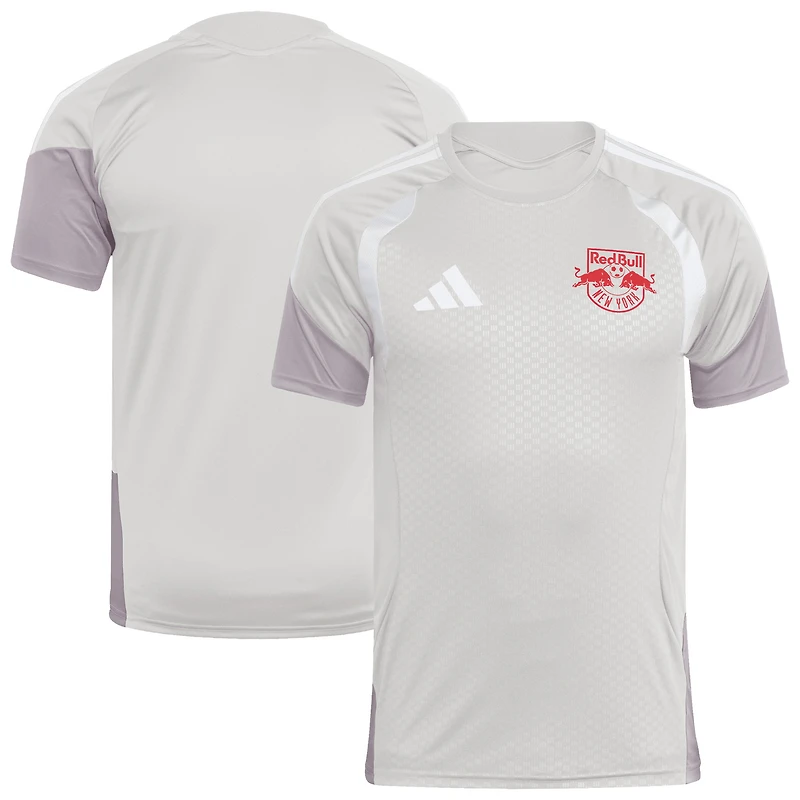 Maillot d'entraînement de compétition argent pour homme des New York Red Bulls 2026