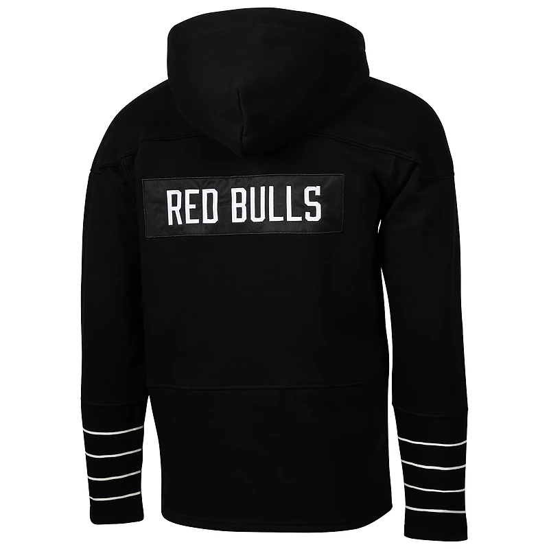 Sweat à capuche lacets noir pour homme, motif Sport Design Sweden New York Red Bulls, Hat Trick Hockey