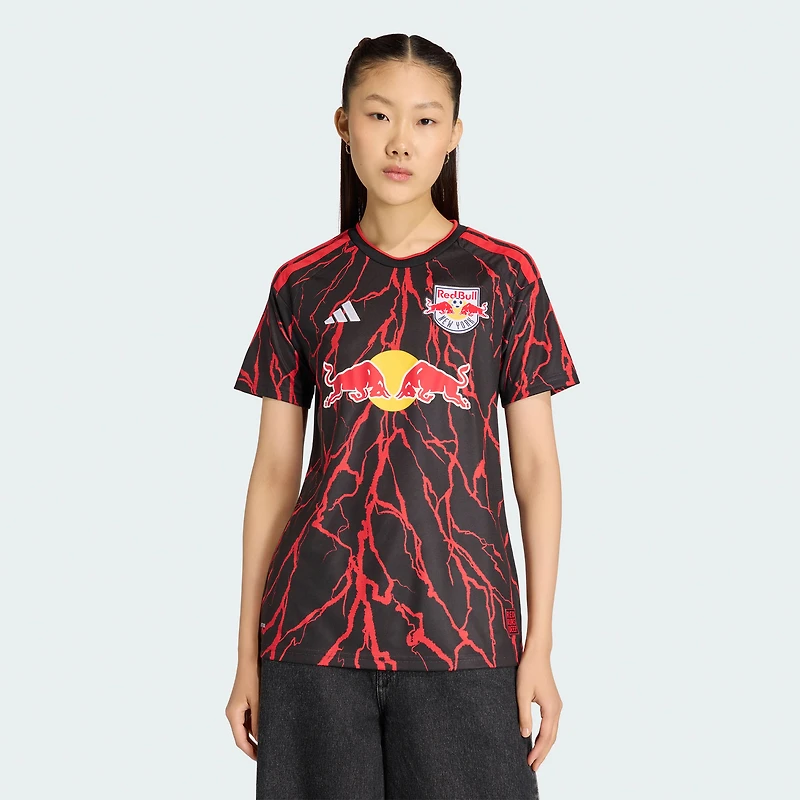 Maillot réplique adidas noir pour femme des New York Red Bulls 2026 « The Rooted Kit »