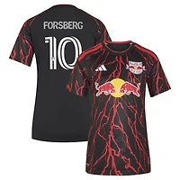 Maillot réplique adidas Emil Forsberg noir New York Red Bulls 2026 « The Rooted Kit » pour femme