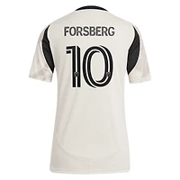 Women's adidas Emil Forsberg Tan New York Red Bulls 2025 Stone Kit Replica Player Jersey