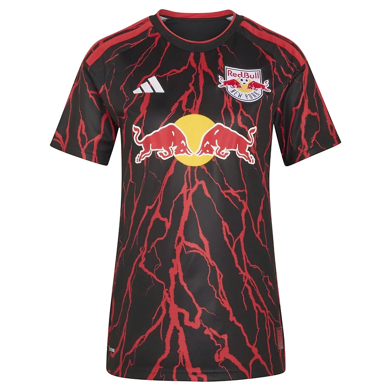 Women's adidas Eric Maxim Choupo-Moting Black New York Red Bulls 2026 The Rooted Kit Replica Jersey