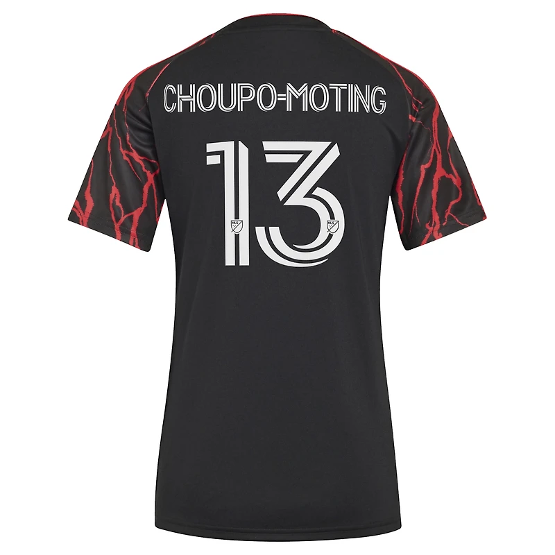 Women's adidas Eric Maxim Choupo-Moting Black New York Red Bulls 2026 The Rooted Kit Replica Jersey