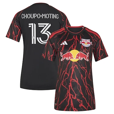 Women's adidas Eric Maxim Choupo-Moting Black New York Red Bulls 2026 The Rooted Kit Replica Jersey