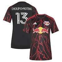 Women's adidas Eric Maxim Choupo-Moting Black New York Red Bulls 2026 The Rooted Kit Replica Jersey