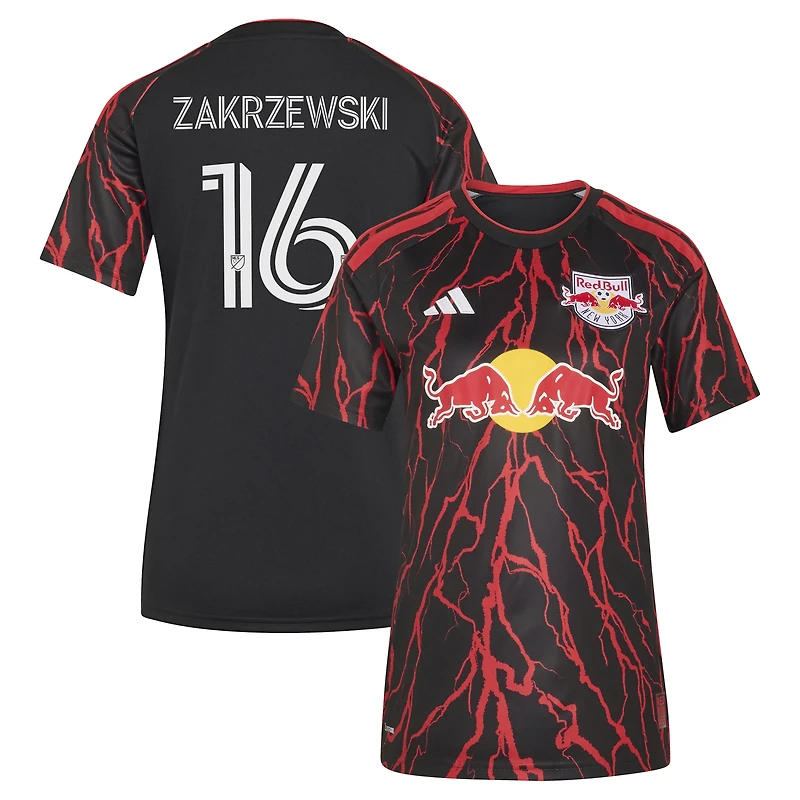 Women's adidas Julian Hall Black New York Red Bulls 2026 The Rooted Kit Replica jersey