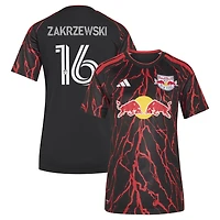 Women's adidas Julian Hall Black New York Red Bulls 2026 The Rooted Kit Replica jersey