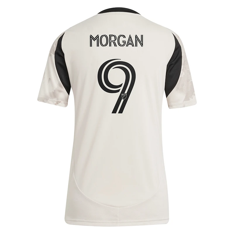 Women's adidas Lewis Morgan Tan New York Red Bulls 2025 Stone Kit Replica Player Jersey
