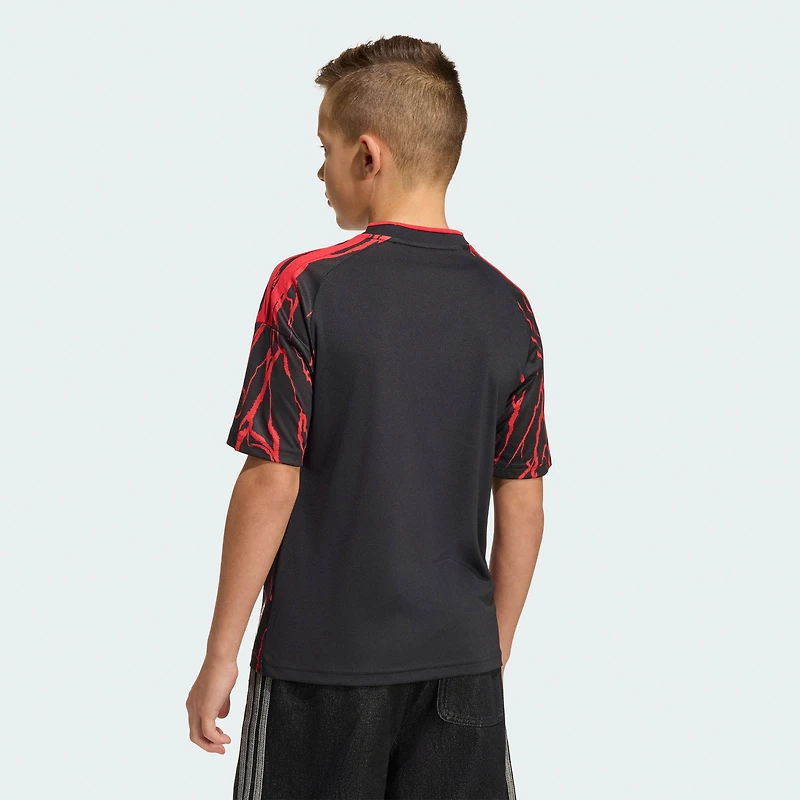 Youth adidas Black New York Red Bulls 2026 The Rooted Kit Replica Jersey