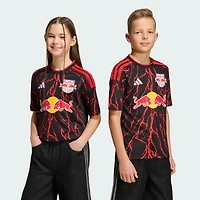 Youth adidas Black New York Red Bulls 2026 The Rooted Kit Replica Jersey