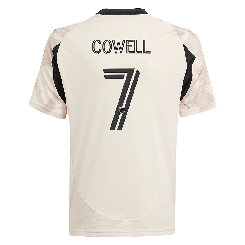 Maillot réplique adidas Cade Cowell Tan New York Red Bulls 2025 Stone pour enfant