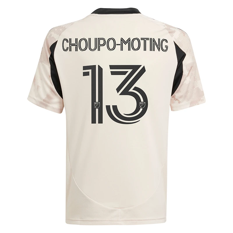 Youth adidas Eric Maxim Choupo-Moting Tan New York Red Bulls 2025 Stone Kit Replica Player Jersey