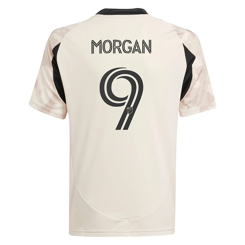 Youth adidas Lewis Morgan Tan New York Red Bulls 2025 Stone Kit Replica Player Jersey