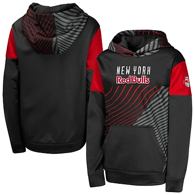 Youth Black New York Red Bulls Unbeatable Pullover Hoodie