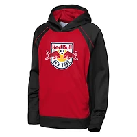 Youth Outerstuff  Red/Black New York Red Bulls Striker Fleece Hoodie