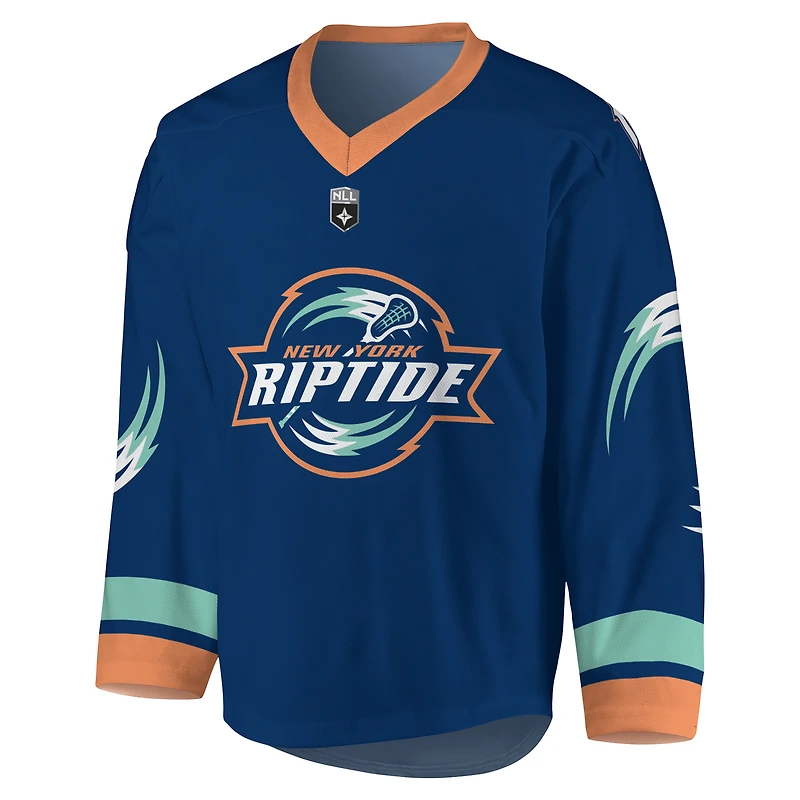 Men's Navy/Orange New York Riptide Replica Jersey
