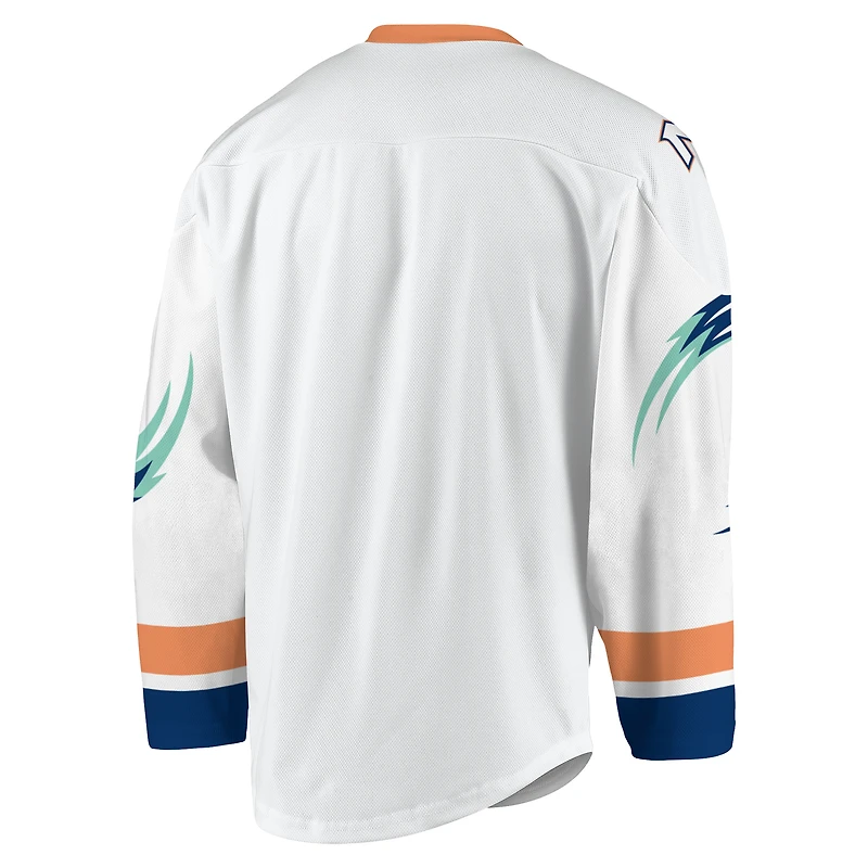 Men's White/Navy New York Riptide Replica Jersey