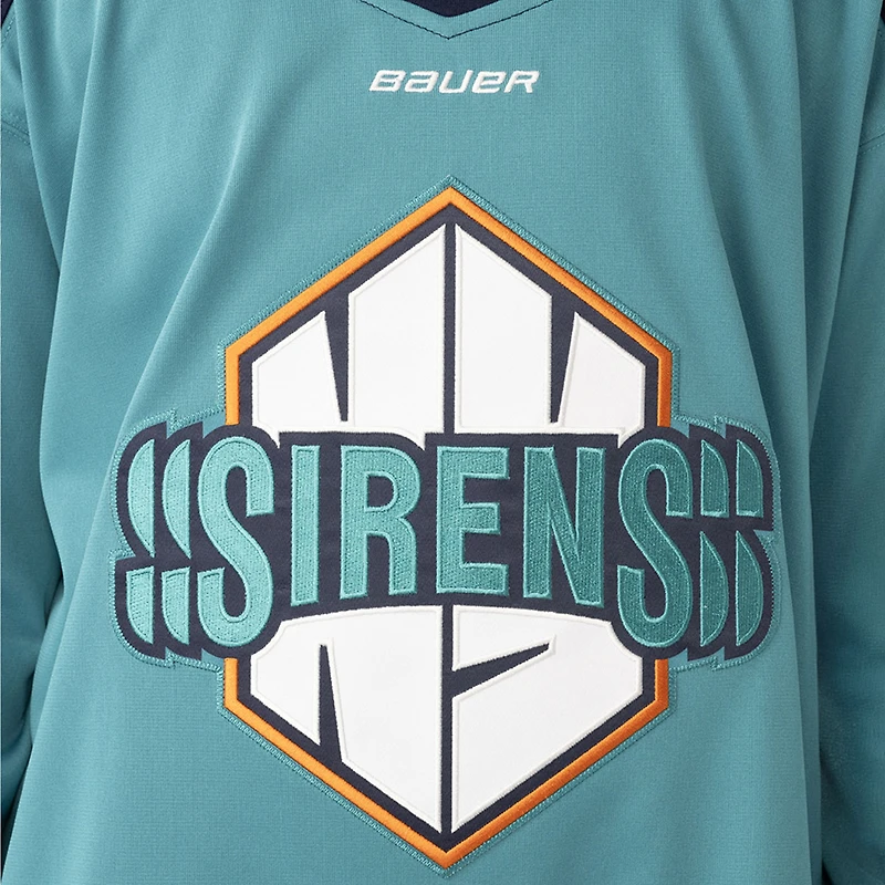 Maillot de hockey réplique pour jeunes New York Sirens bleu sarcelle