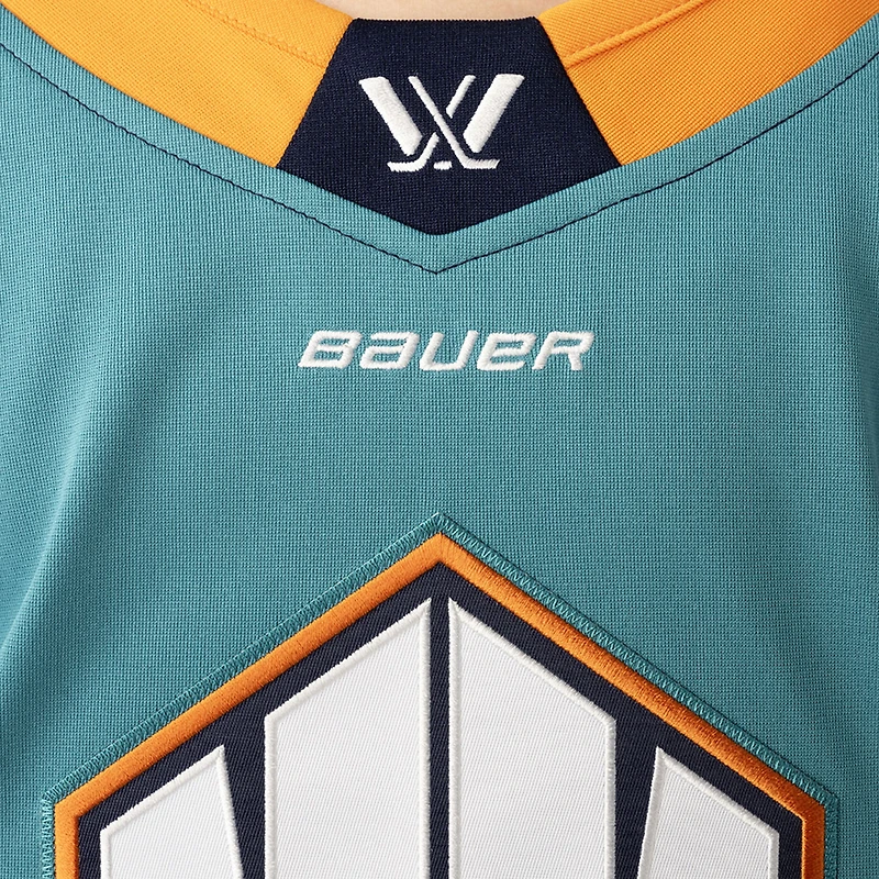 Maillot de hockey réplique pour jeunes New York Sirens bleu sarcelle