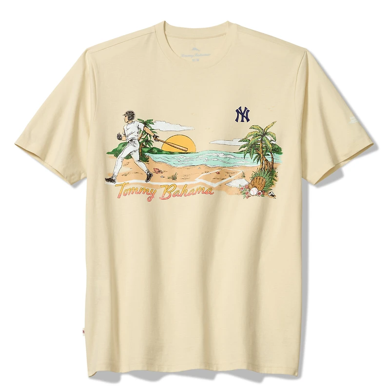 Tommy Bahama  Cream New York Yankees Sunset Slugger T-Shirt