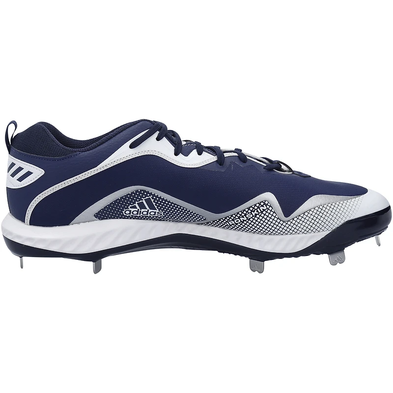 Crampons adidas bleu marine et blancs portés par Aaron Judge, Yankees de New York, saison 2021 de la MLB