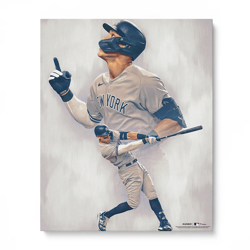 Impression photo du record de coups de circuit de la Ligue américaine Aaron Judge New York Yankees 16" x 20" - Conçue par l'artiste Brian Konnick
