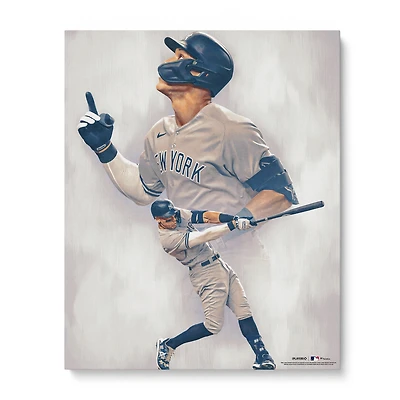 Impression photo du record de coups de circuit de la Ligue américaine Aaron Judge New York Yankees 16" x 20" - Conçue par l'artiste Brian Konnick