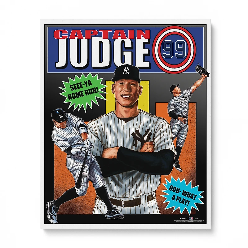 Impression photo de Aaron Judge, New York Yankees, 16" x 20" - Art de Brian Kong