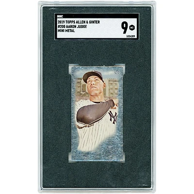 Aaron Judge New York Yankees 2019 Topps Allen & Ginter Mini Metal #200 SGC Authenticated 9 Card