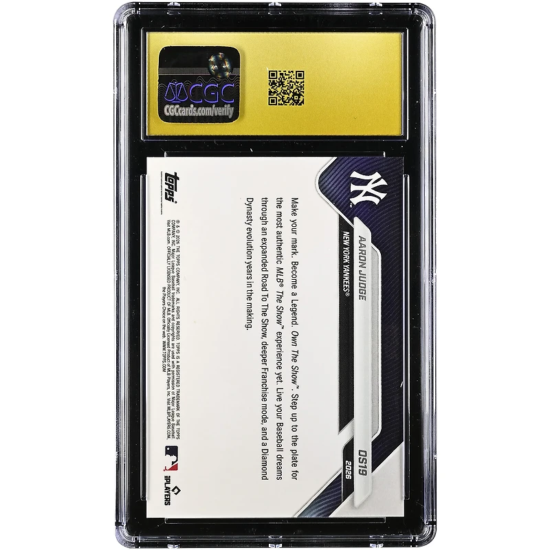 Aaron Judge New York Yankees 2025-26 Topps Now Off-Season #OS19 CGC Authenticated PRISTINE 10 Card