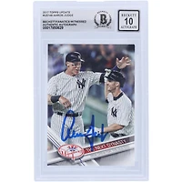 Aaron Judge New York Yankees Autographié 2017 Topps Update Series Nouvelle équipe pour le vieux zoo #US148 Beckett Fanatics Witnessed Authenticated 10 Card