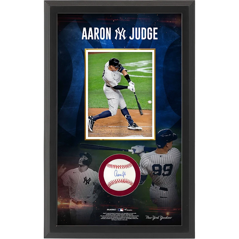 Coffret Shadow Box dédicacé par Aaron Judge des Yankees de New York