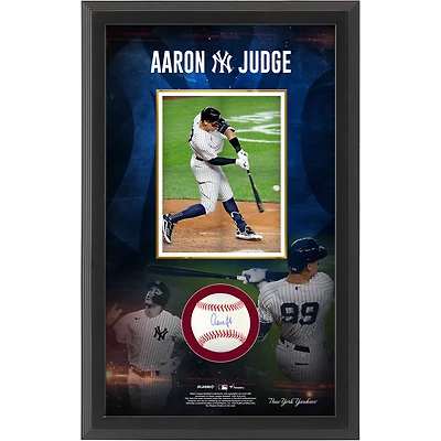 Coffret Shadow Box dédicacé par Aaron Judge des Yankees de New York