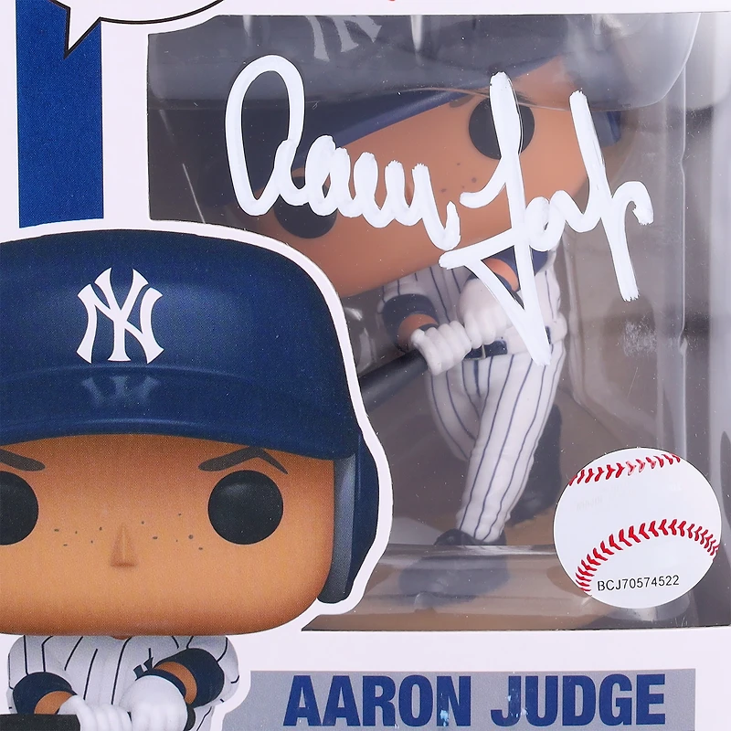 Aaron Judge New York Yankees Autographed Funko Pop! Vinyl Figurine