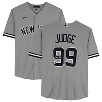 Aaron Judge New York Yankees Autographed Nike Grey Replica Jersey