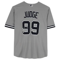 Maillot réplique gris Nike autographié d'Aaron Judge, Yankees de New York