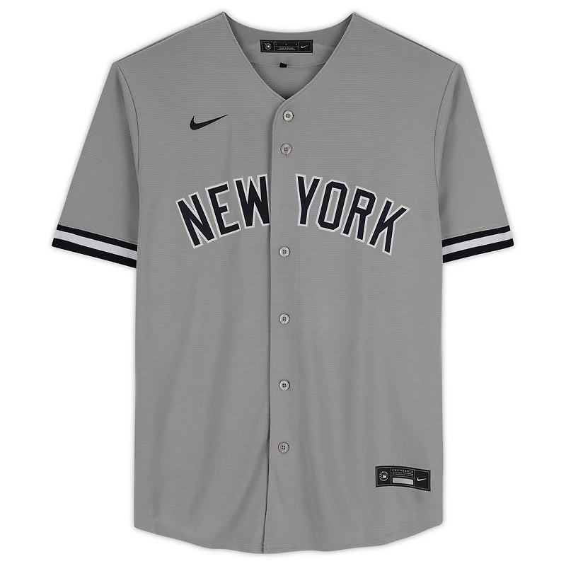 Aaron Judge New York Yankees Autographed Nike Grey Replica Jersey