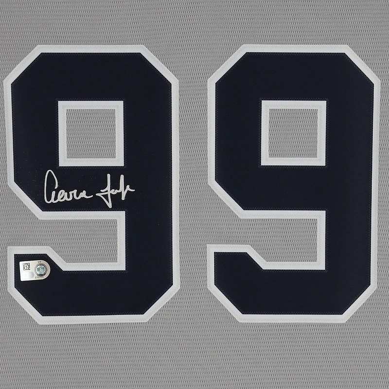 Maillot réplique gris Nike autographié d'Aaron Judge, Yankees de New York