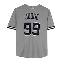 Aaron Judge New York Yankees Autographed Nike Grey Replica Jersey